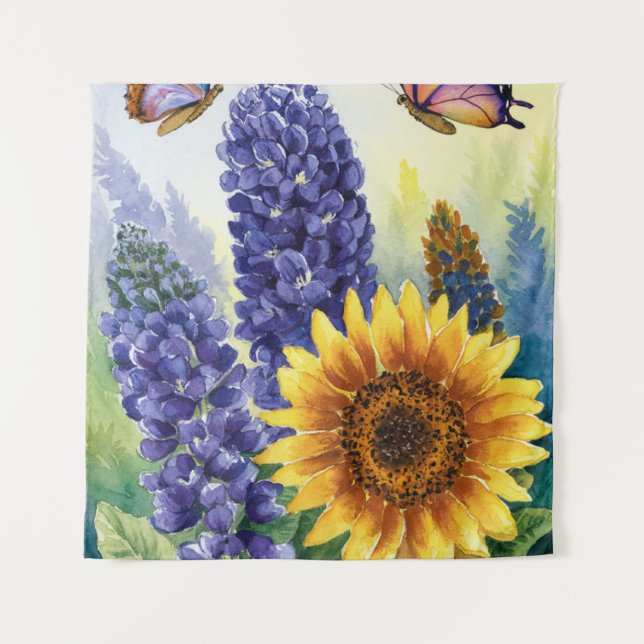 FLORALHARMONIE WANDTEPPICH (Vorderseite)