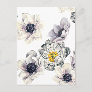 Floralische Blume Peony Anemone Fresh Spring Artis Postkarte