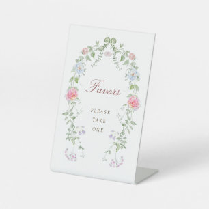 Floralrahmen-Favoriten Sockelschild