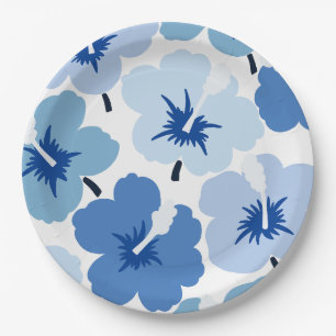 Florals Blue Paper Teller