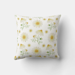 Florals Farmhouse Deco Daisy Throw Kissen