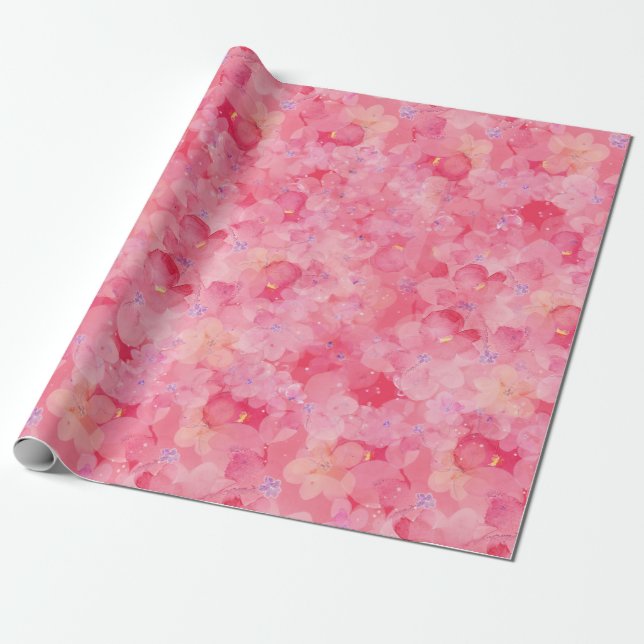 Florals Geschenkpapier (Ungerollt)