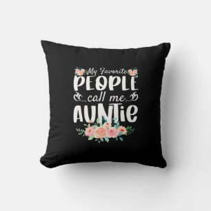 Florals meine Lieblings-Leute nennen mich Tantchen Kissen