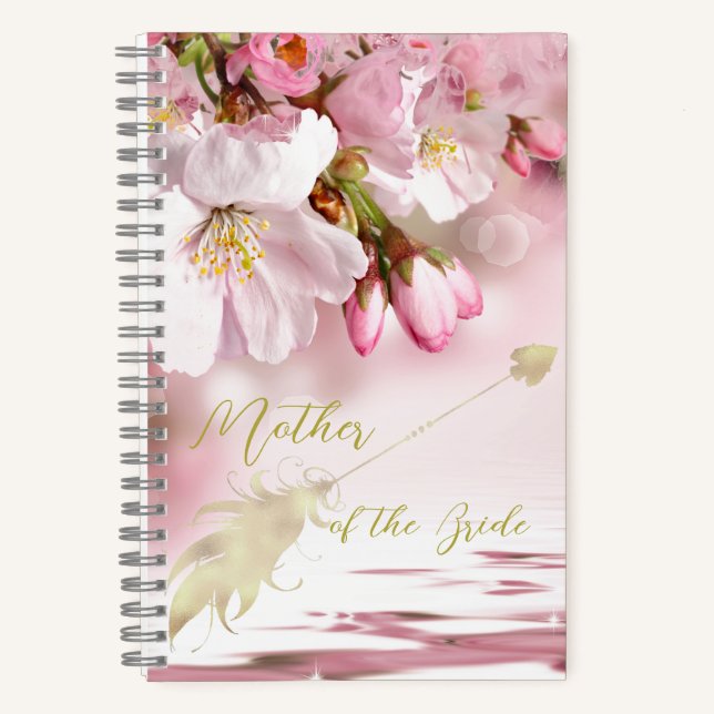 Florals Mother of Bride Personalisiert Notizbuch (Vorderseite)
