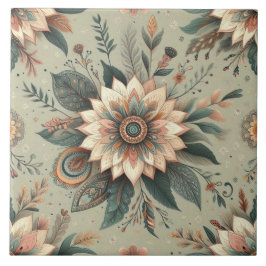 Florals on Sage Fliese