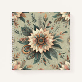 Florals on Sage Notizbuch
