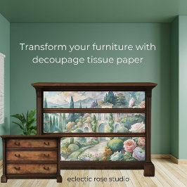 Florals und Villa Decoupage Tissue Paper Seidenpapier