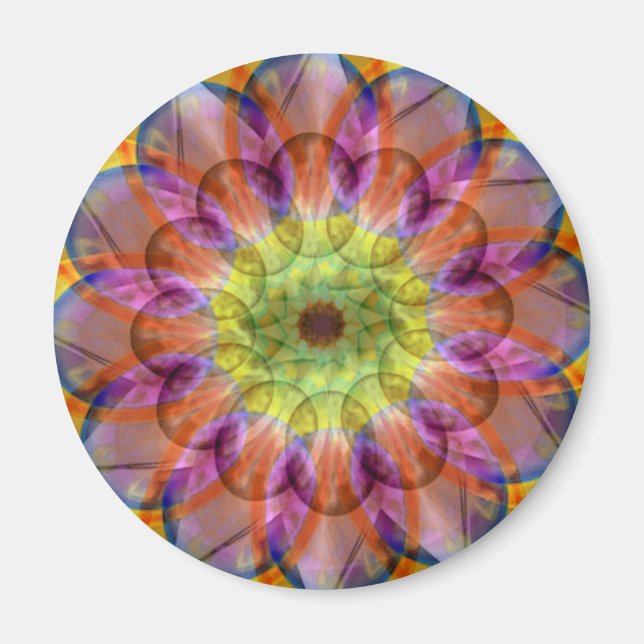Floramoeba Star Mandala Magnet (Vorne)