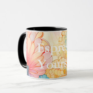 Flore 5 Pastel floral Combo Mug