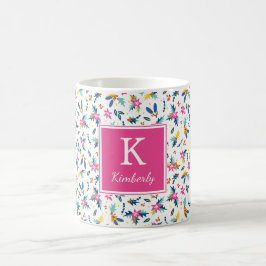 Flore brillante Mug personnalisé