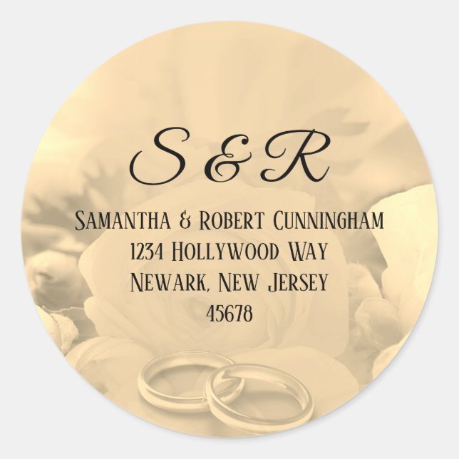 Flore couleur crème avec sticker à anneaux (Devant)