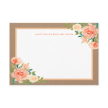 Flore de pêche en papier Kraft | Conseil Mariage