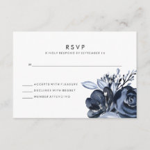 Flore foncé | Réponse du Mariage d'aquarelle noire