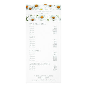 Flore minimaliste Menu Service Tarifs Salon