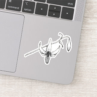 Flore printanière | Columbia Lily | Autocollant bo