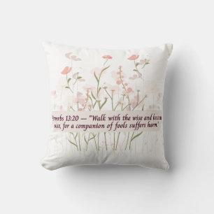Flore Proverbes Jeter Oreiller