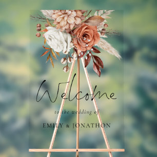 Flore Rustique En Terracotta Bienvenue Au Mariage