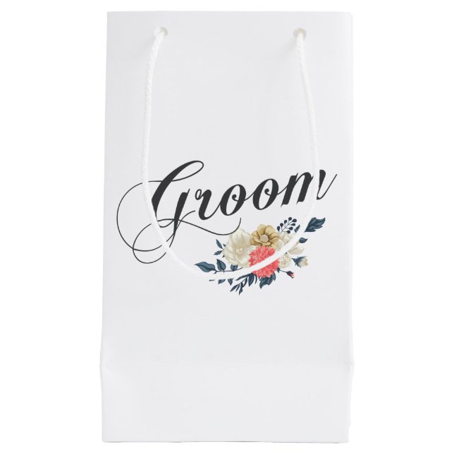 Flore simple et élégante | Sac cadeau (Devant)