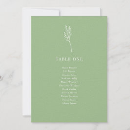 Flore végétale minimaliste | Cartes de tableau de 