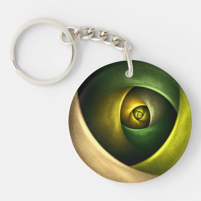 Flore verte Florale moderne Art Abstrait Motif #23 (Devant)