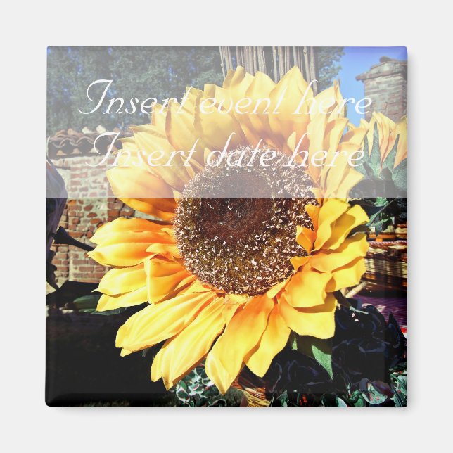 Floreal Speichern Sie die Vorlage für das Datumsma Magnet (Vorne)