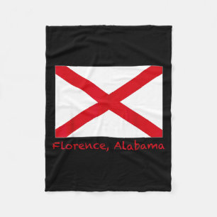 Florence Alabama USA State Flag Souvenir  Fleecedecke