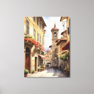 Florence Aquarellkunst Leinwanddruck