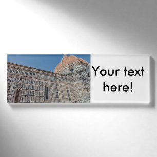 Florence Cathedral Namenschild