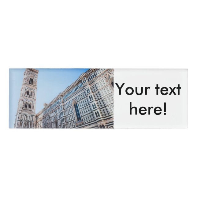 Florence Cathedral Namenschild (Vorderseite)