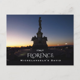 Florence, David Postkarte
