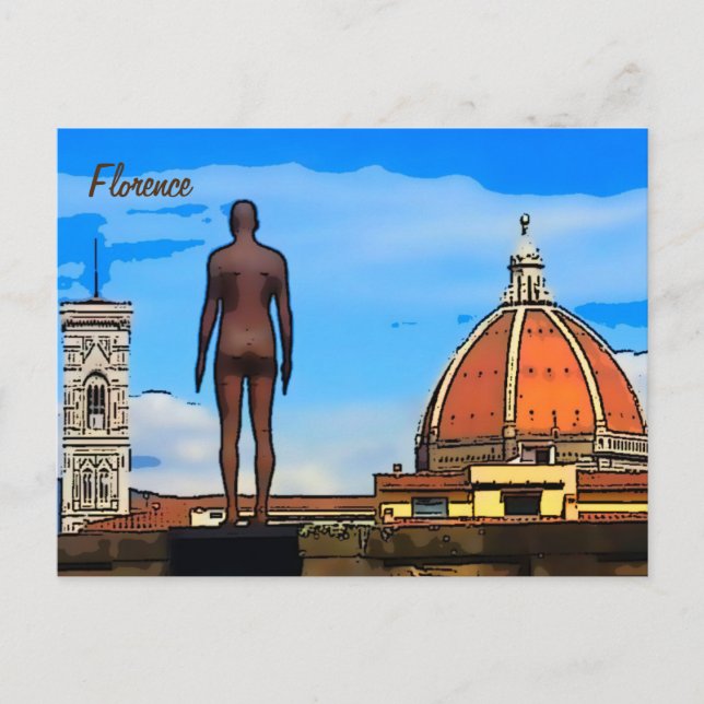 Florence Duomo Dome Antony Gormley Postcard Postkarte (Vorderseite)