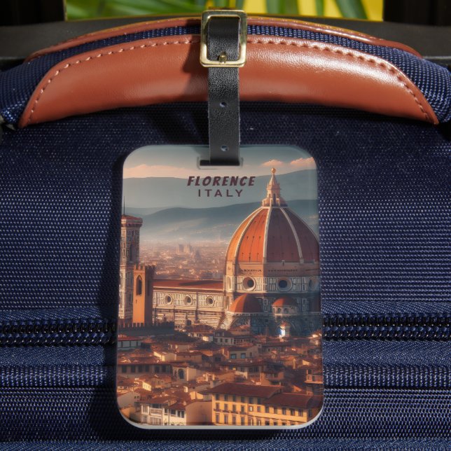 Florence Duomo Santa Maria del Fiore Italien Gepäckanhänger (Vorderseite Insitu 2)