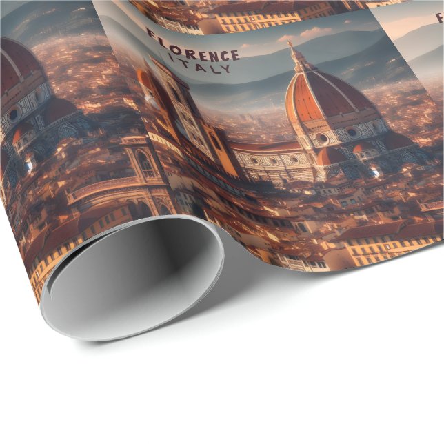 Florence Duomo Santa Maria del Fiore Italien Geschenkpapier (Rolleneckpunkt)
