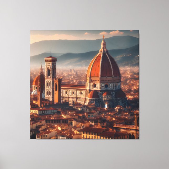 Florence Duomo Santa Maria del Fiore Italien Leinwanddruck (Vorderseite)