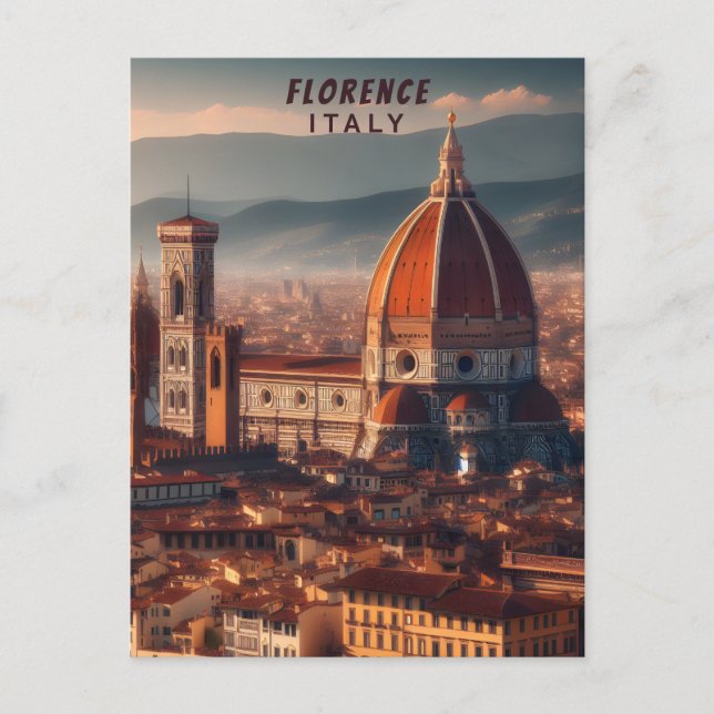 Florence Duomo Santa Maria del Fiore Italien Postkarte (Vorderseite)