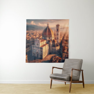 Florence Duomo Santa Maria del Fiore Italien Wandteppich