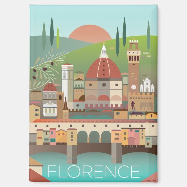 Florence, Italie Aimant frigorifique (Recto)