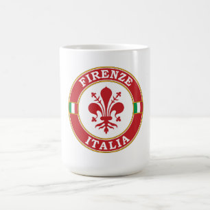 Florence Italy Circle Emblem Kaffeetasse