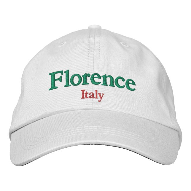 Florence Italy City Pride Bestickte Baseballkappe (Vorderseite)