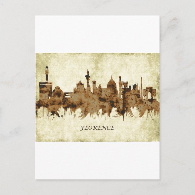 Florence Italy Cityscape Einladungspostkarte (Vorderseite)
