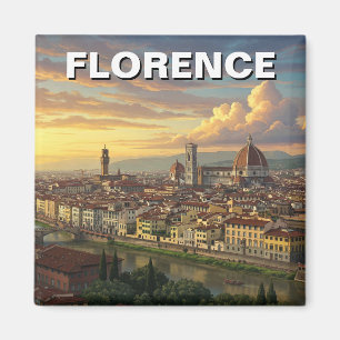 Florence Italy Skyline Travel Magnet