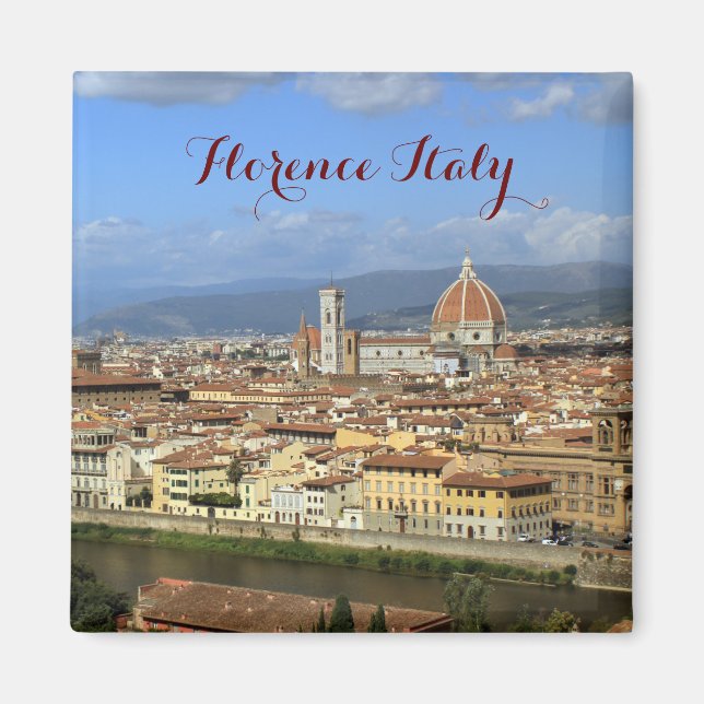 Florence Italy skyline Travel Magnet (Vorne)