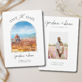 Florence Italy Wedding Save the Date Einladung