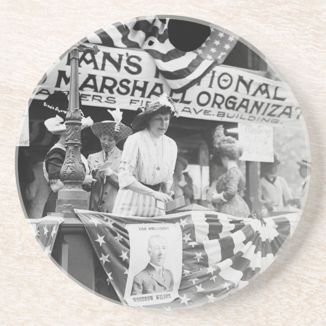 Florence Jaffray Hurst Daisy Harriman Suffragette Getränkeuntersetzer (Vorne)
