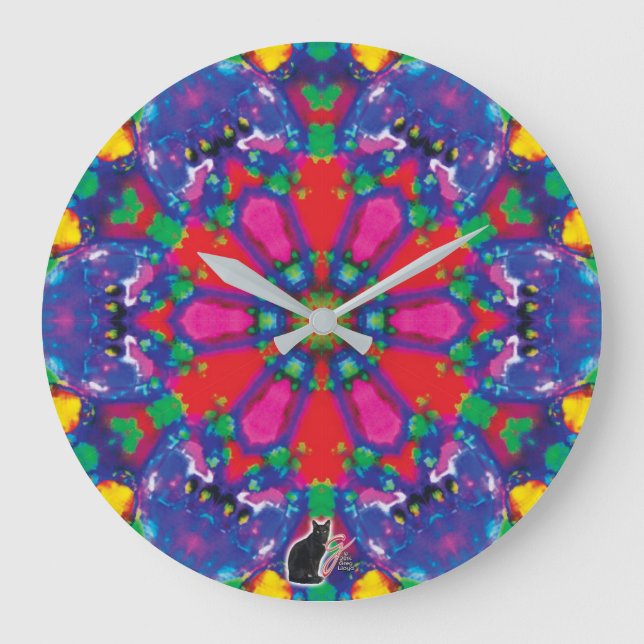 Florence Kaleidoscope Große Wanduhr (Vorderseite)
