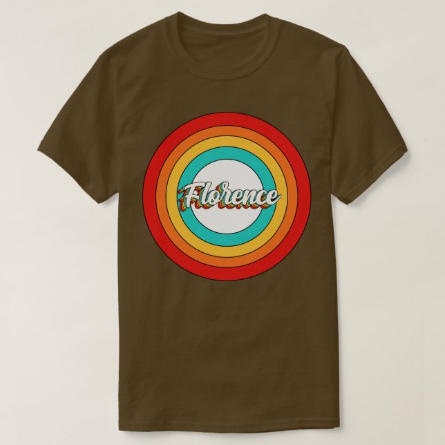 Florence Name Shirt Vintag Florence Circle (Design vorne)
