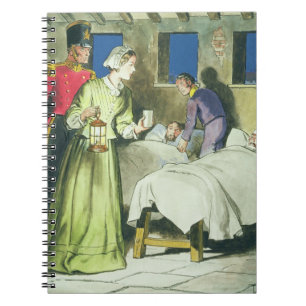Florence Nightingale (1820-1910) 'von den Blicken Notizblock