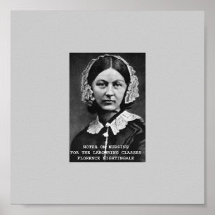 Florence Nightingale-Anmerkungen Poster