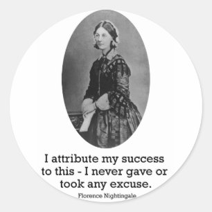 Florence Nightingale-Aufkleber Runder Aufkleber
