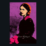 Florence Nightingale - Pop Art Poster<br><div class="desc">"Florence Nightingale mit Pop Art". Hommage an und berühmte Menschen 3. Dieses Mal ist unsere große Krankenschwester - Florenz Nachtigall. Bitte verlass deine Kommentare und Rezensionen! Ihr Feedback ist wichtig!</div>